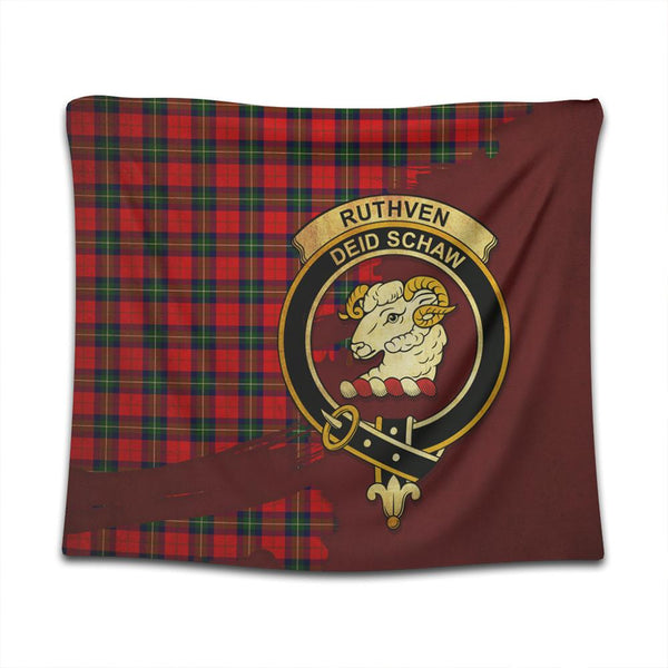 Ruthven Modern Tartan Crest Tapestry Oldest Style