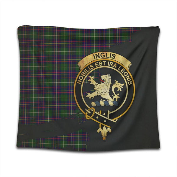 Inglis Modern Tartan Crest Tapestry Oldest Style