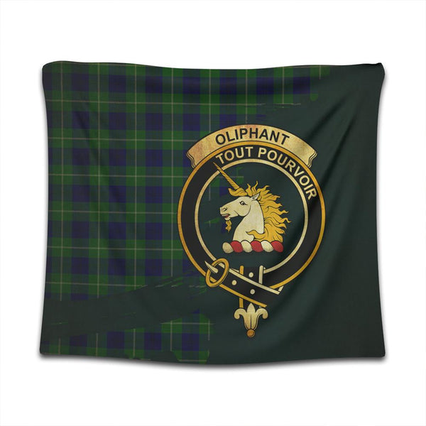 Oliphant Modern Tartan Crest Tapestry Oldest Style