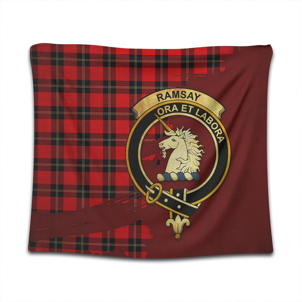 Ramsay Modern Tartan Crest Tapestry Oldest Style