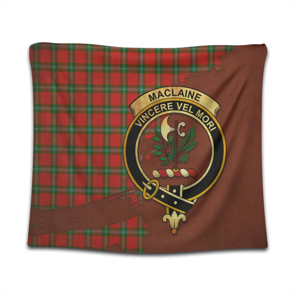 MacLaine of Loch Buie Hunting Ancient Tartan Crest Tapestry Oldest Style