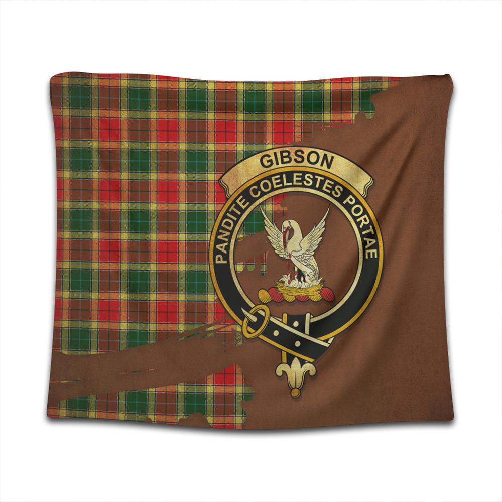 Gibbs Tartan Crest Tapestry Oldest Style