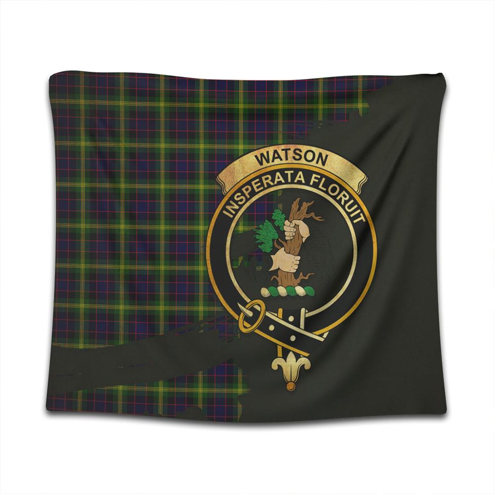 Watson Modern Tartan Crest Tapestry Oldest Style