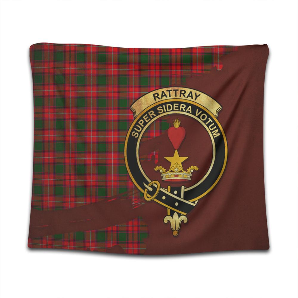 Rattray Modern Tartan Crest Tapestry Oldest Style