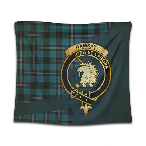 Ramsay Blue Ancient Tartan Crest Tapestry Oldest Style