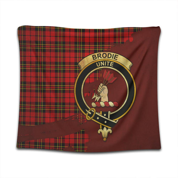 Brodie Modern Tartan Crest Tapestry Oldest Style