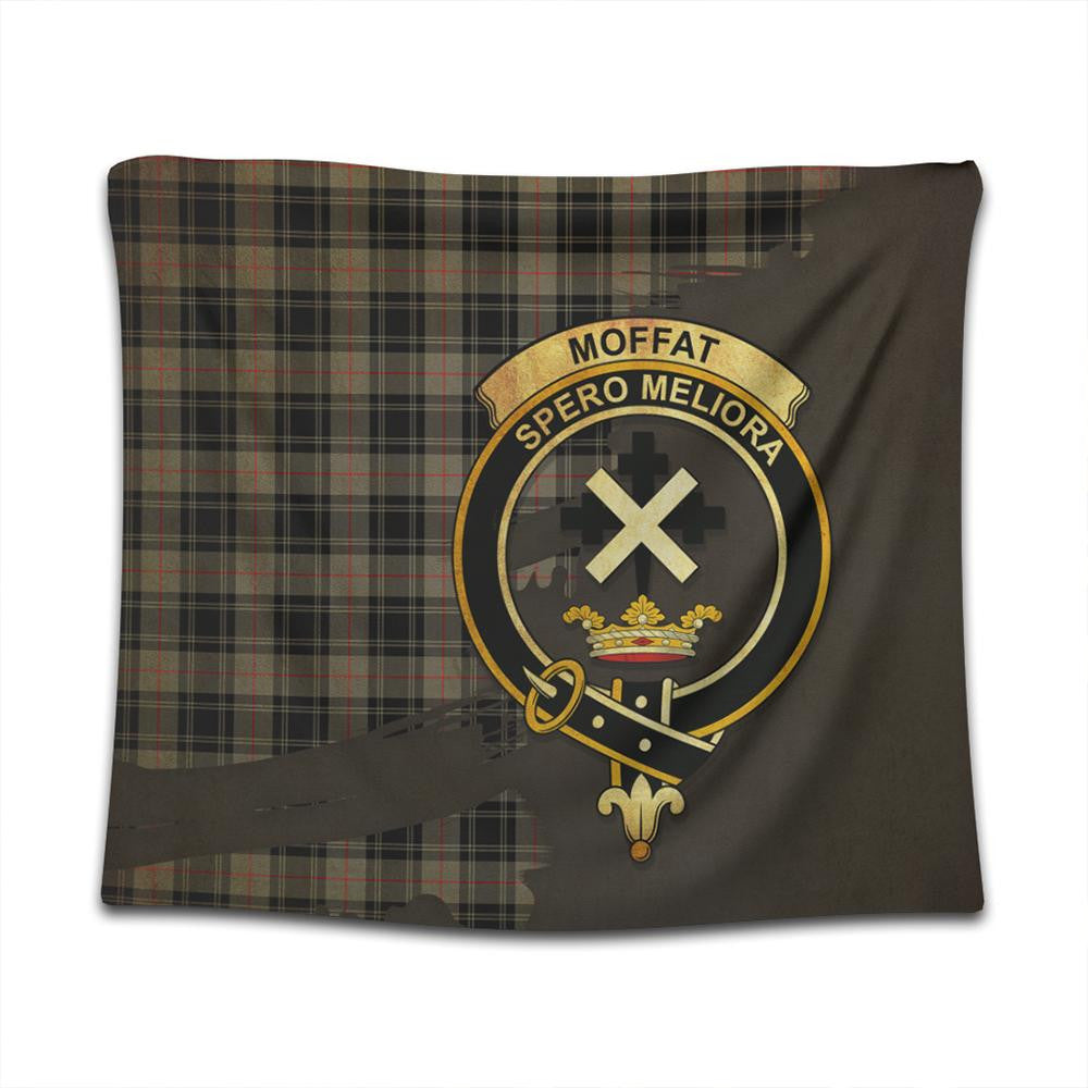 Moffat Modern Tartan Crest Tapestry Oldest Style