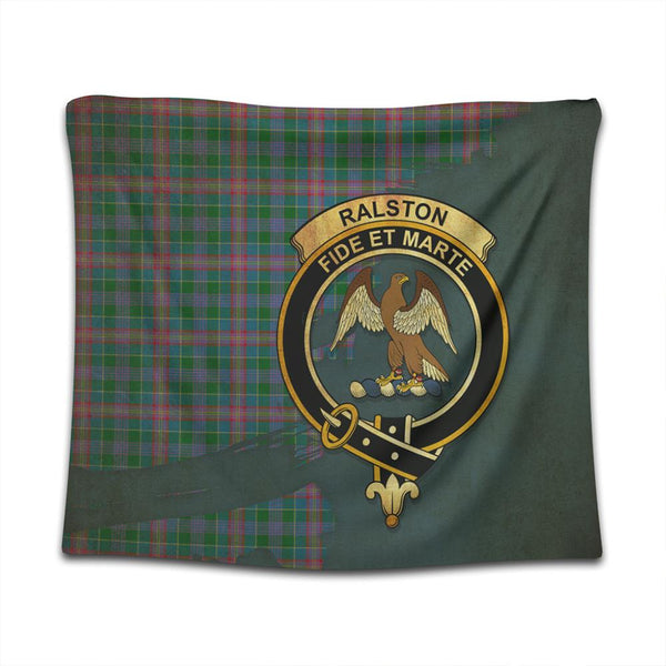 Ralston Tartan Crest Tapestry Oldest Style