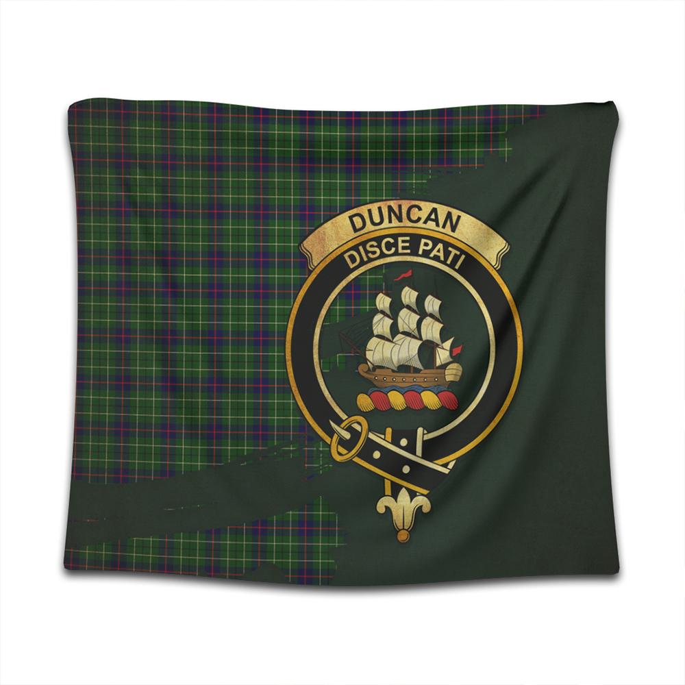 Duncan Modern Tartan Crest Tapestry Oldest Style