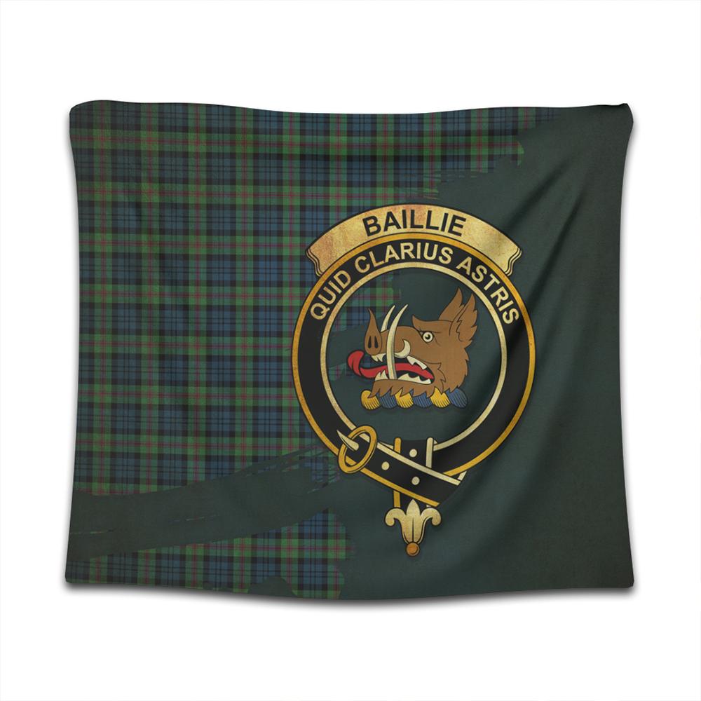 Baillie Ancient Tartan Crest Tapestry Oldest Style