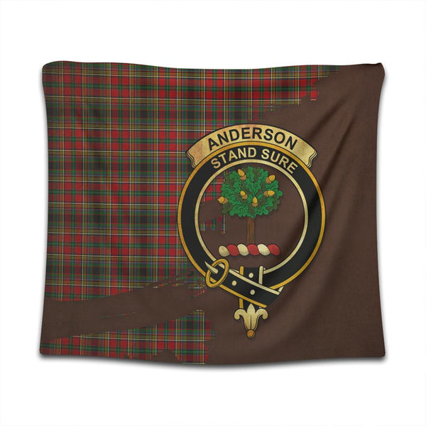 Anderson of Arbrake Tartan Crest Tapestry Oldest Style