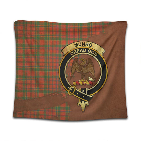 Munro Ancient Tartan Crest Tapestry Oldest Style