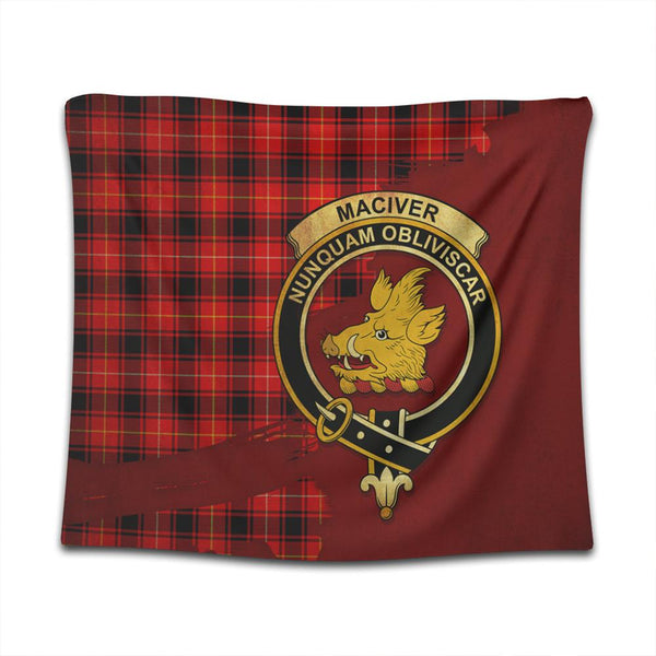 MacIver Modern Tartan Crest Tapestry Oldest Style