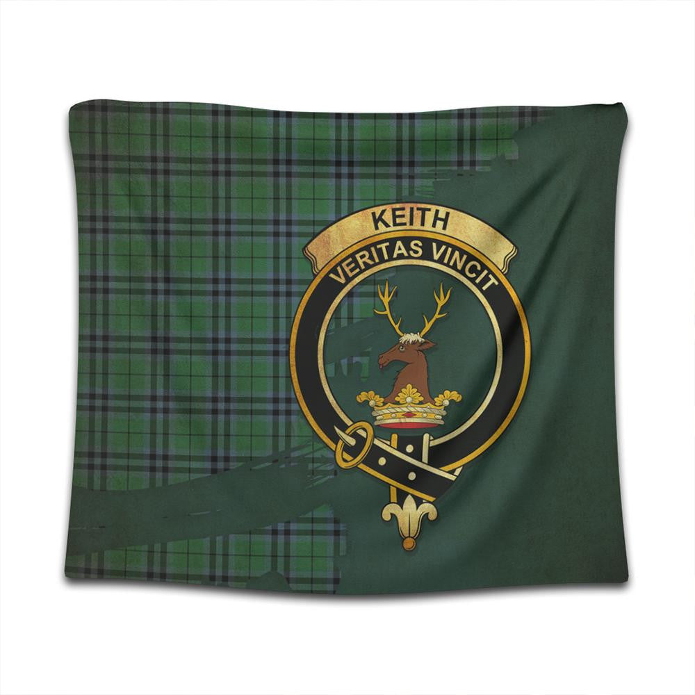 Keith Ancient Tartan Crest Tapestry Oldest Style