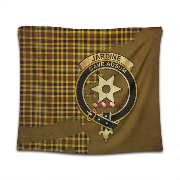 Jardine Tartan Crest Tapestry Oldest Style