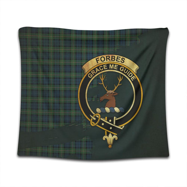 Forbes Ancient Tartan Crest Tapestry Oldest Style