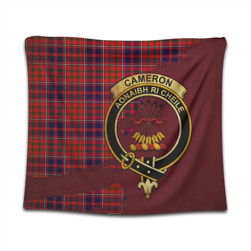 Cameron of Lochiel Modern Tartan Crest Tapestry Oldest Style