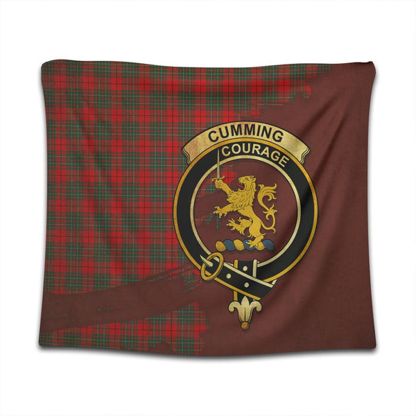 Cumming Modern Tartan Crest Tapestry Oldest Style