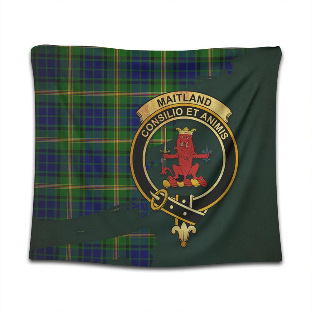 Maitland Tartan Crest Tapestry Oldest Style