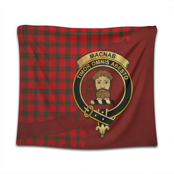 MacNab Modern Tartan Crest Tapestry Oldest Style