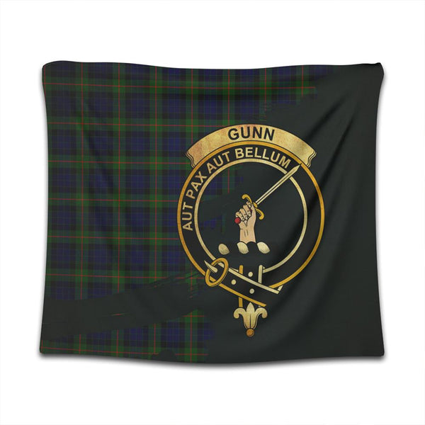 Gunn Modern Tartan Crest Tapestry Oldest Style