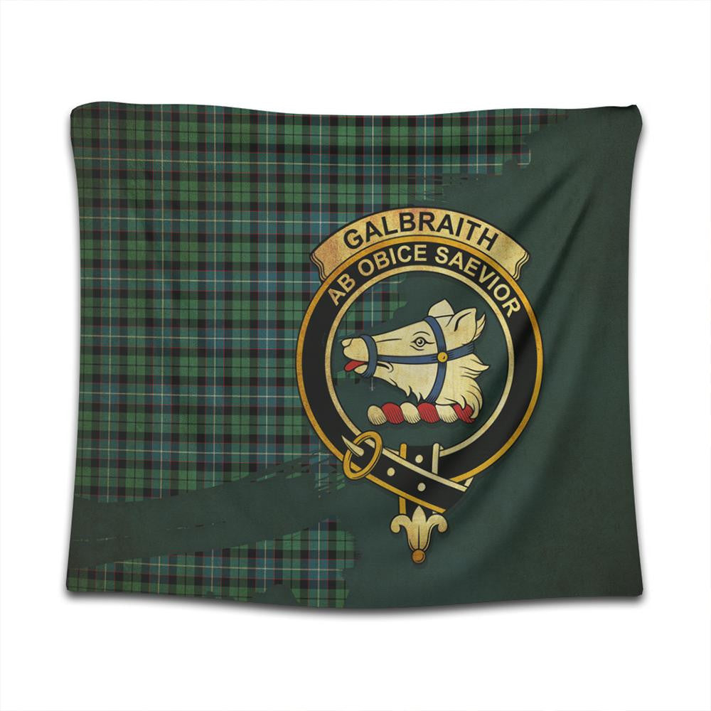 Galbraith Ancient Tartan Crest Tapestry Oldest Style