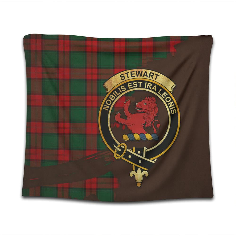 Stewart Atholl Modern Tartan Crest Tapestry Oldest Style