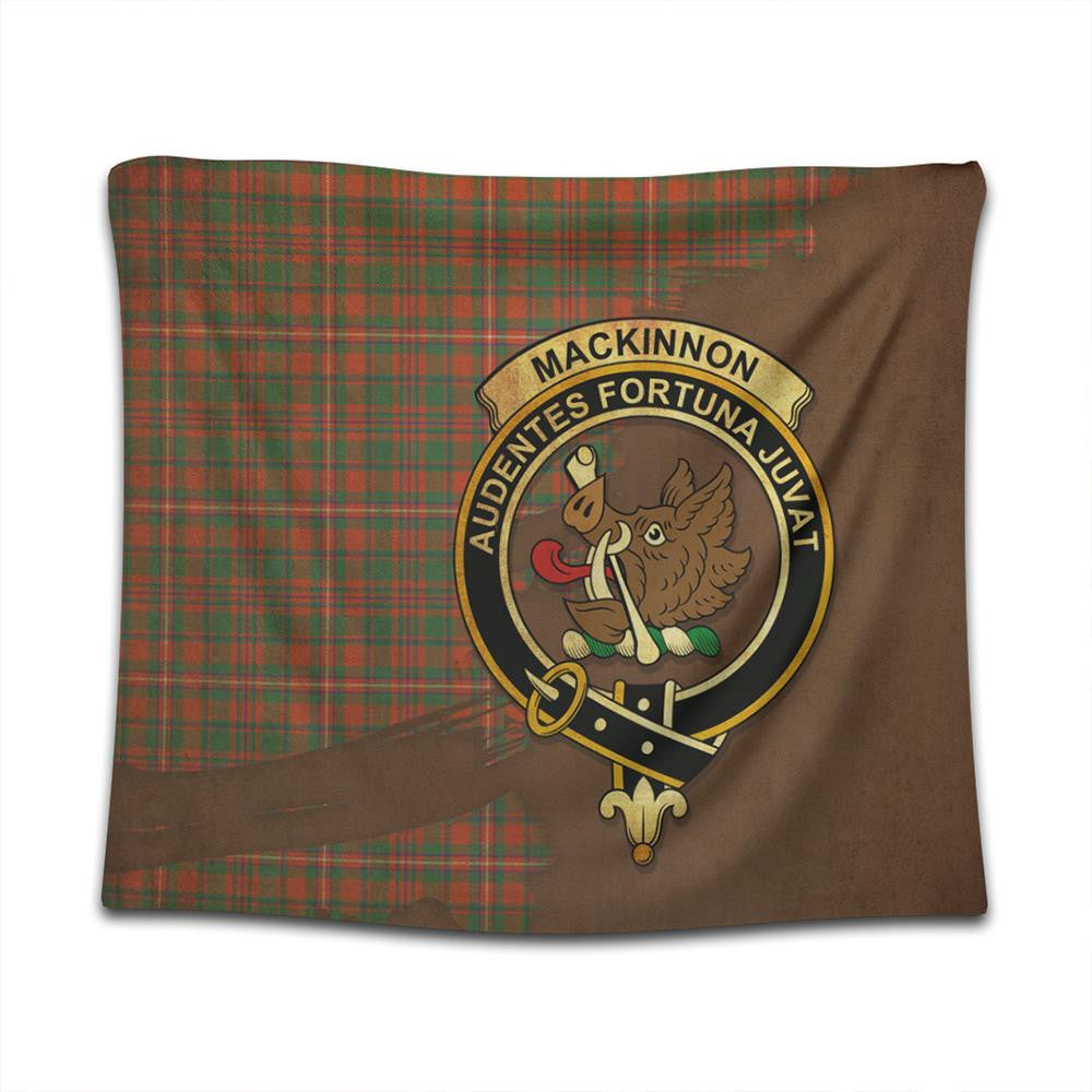 MacKinnon Ancient Tartan Crest Tapestry Oldest Style