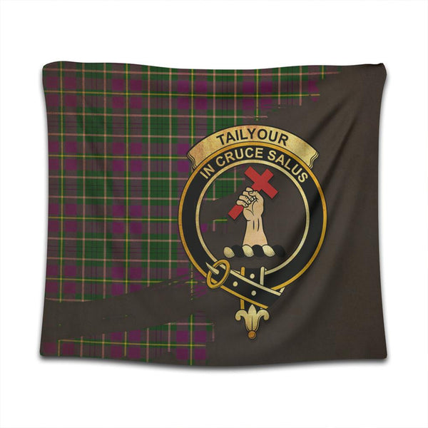 Tailyour Weathered Tartan Crest Tapestry Oldest Style