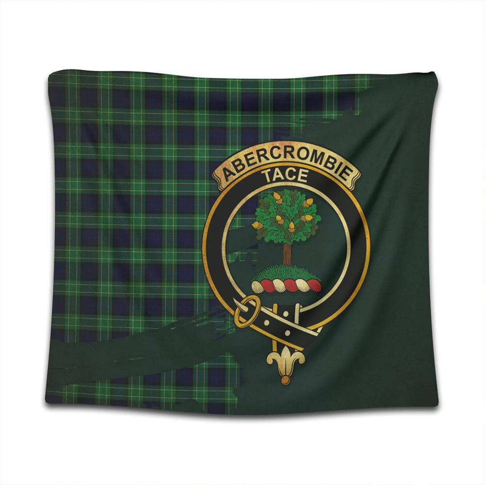 Abercrombie Tartan Crest Tapestry Oldest Style