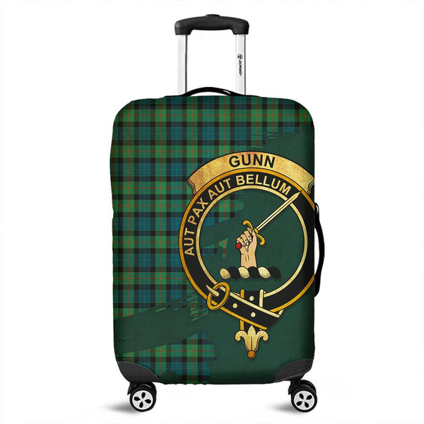 Gunn Ancient Tartan Crest Luggage Cover Oldest Style