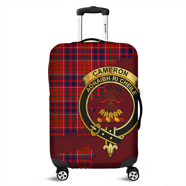 Cameron of Lochiel Modern Tartan Crest Luggage Cover Oldest Style