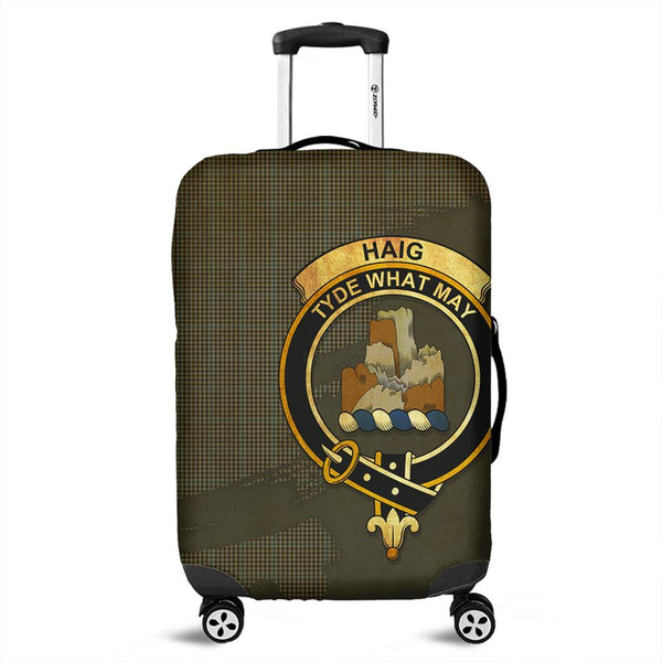 Haig Check Tartan Crest Luggage Cover Oldest Style