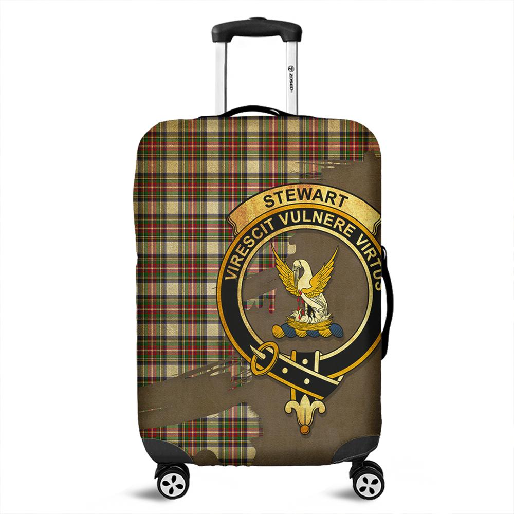 Stewart Dress Modern Tartan Crest Luggage Cover Oldest Style