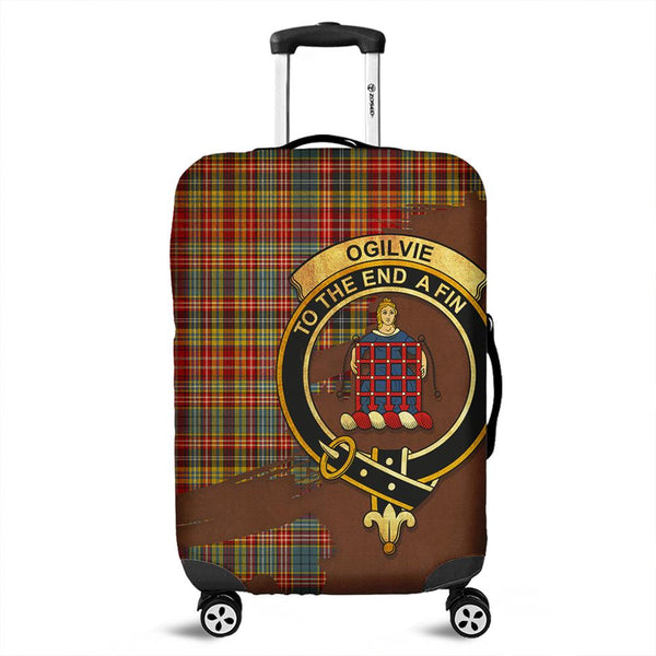 Ogilvie of Airlie Ancient Tartan Crest Luggage Cover Oldest Style