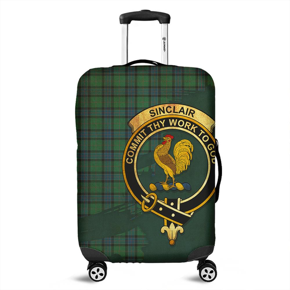 Sinclair Hunting Ancient Tartan Crest Luggage Cover Oldest Style