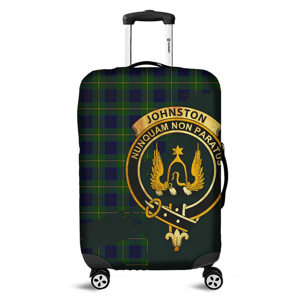 Johnston Modern Tartan Crest Luggage Cover Oldest Style