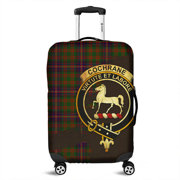 Cochrane Modern Tartan Crest Luggage Cover Oldest Style