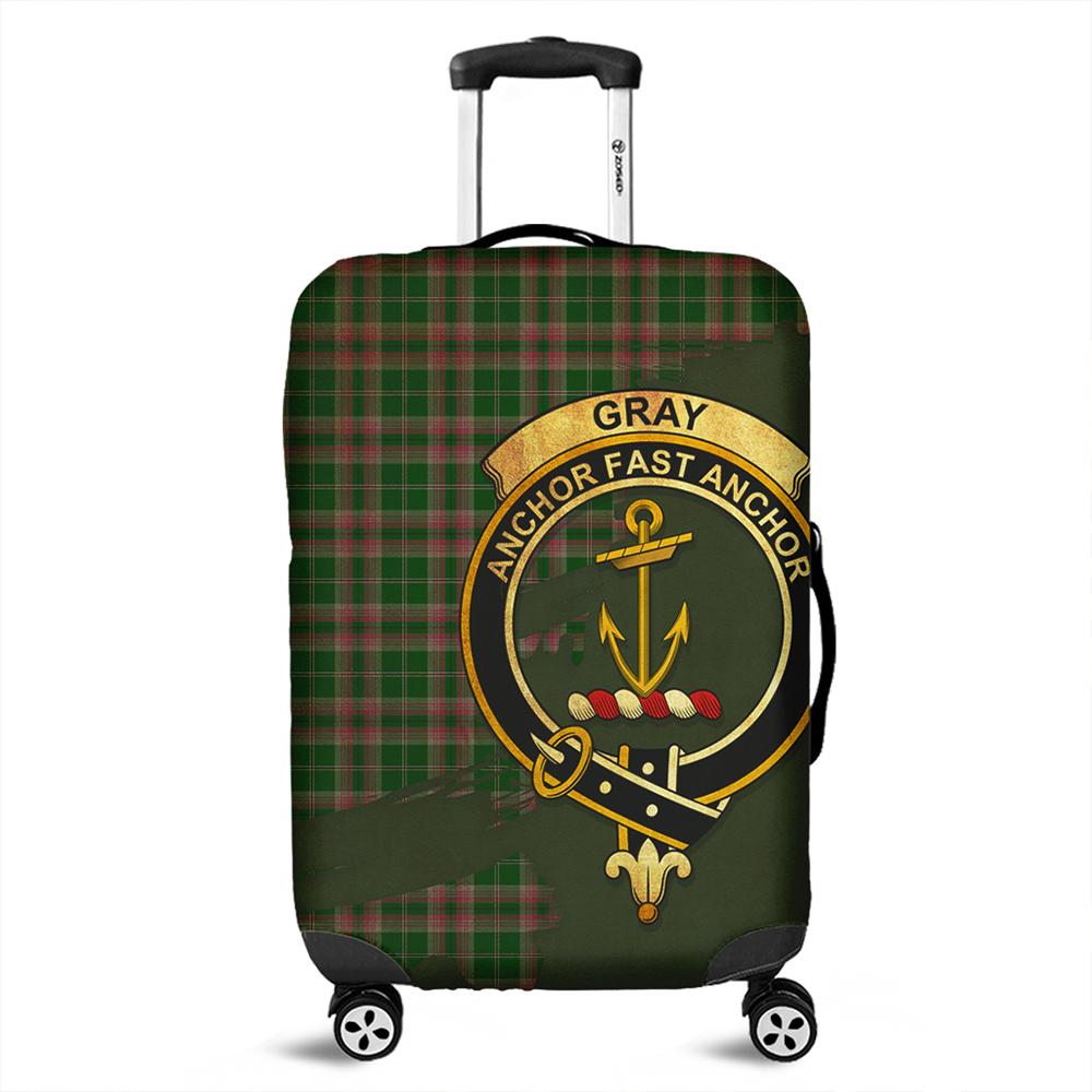 Gray Hunting Tartan Crest Luggage Cover Oldest Style