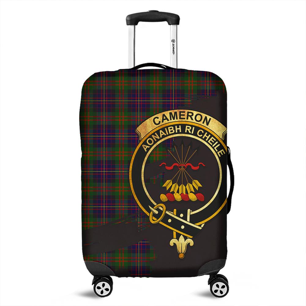 Cameron of Erracht Modern Tartan Crest Luggage Cover Oldest Style