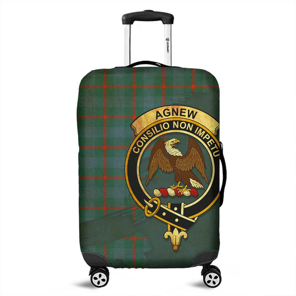 Agnew Ancient Tartan Crest Luggage Cover Oldest Style