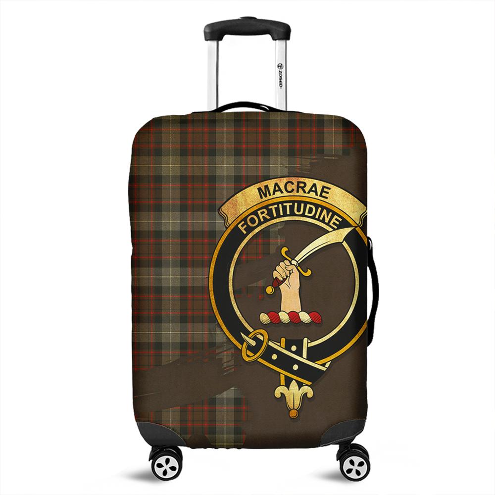 MacRae Hunting Weathered Tartan Crest Luggage Cover Oldest Style