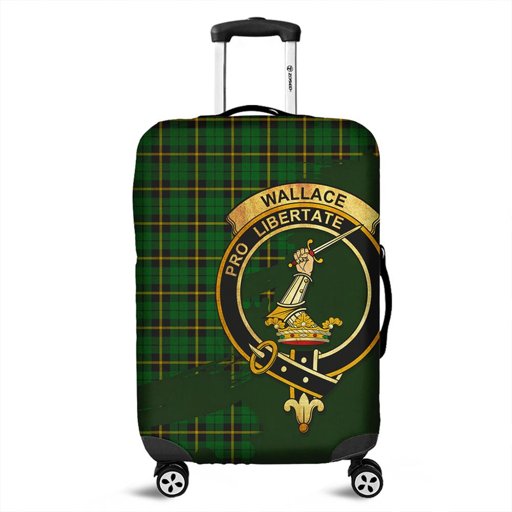 Wallace Hunting - Green Tartan Crest Luggage Cover Oldest Style