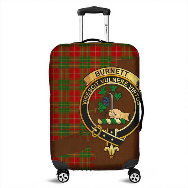 Burnett Ancient Tartan Crest Luggage Cover Oldest Style