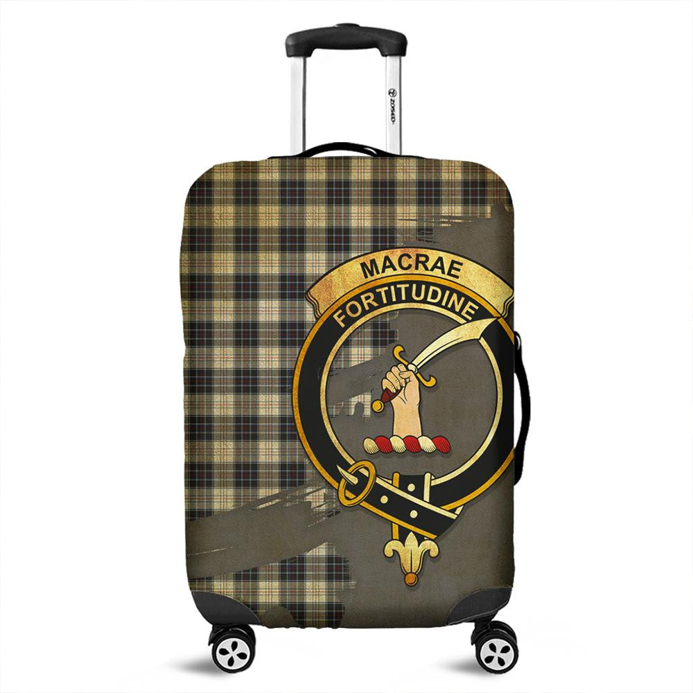 MacRae Dress Modern Tartan Crest Luggage Cover Oldest Style