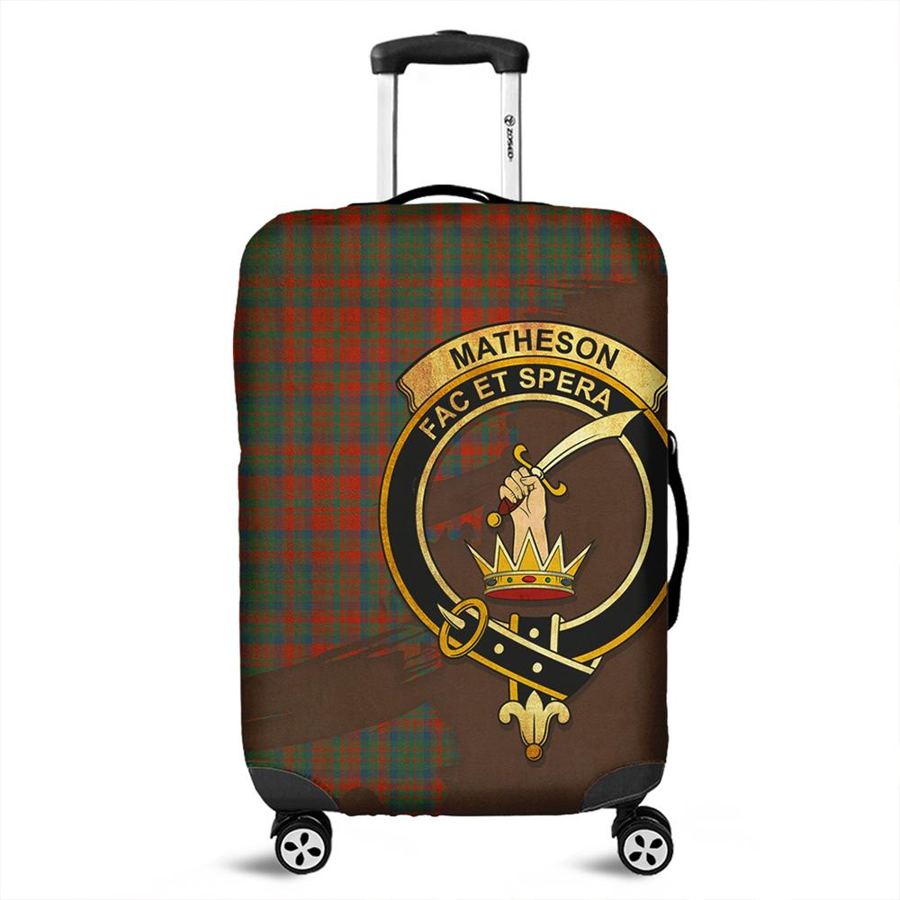 Matheson Ancient Tartan Crest Luggage Cover Oldest Style