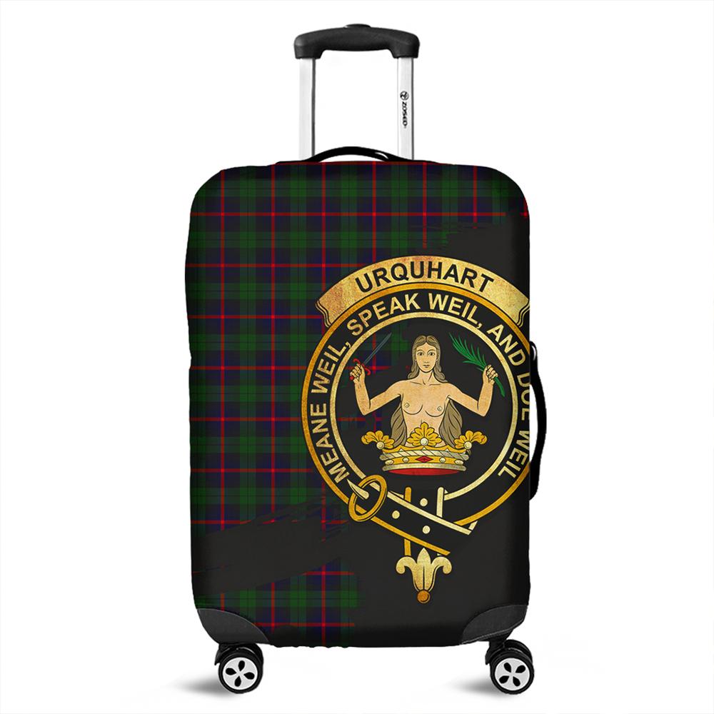 Urquhart Modern Tartan Crest Luggage Cover Oldest Style