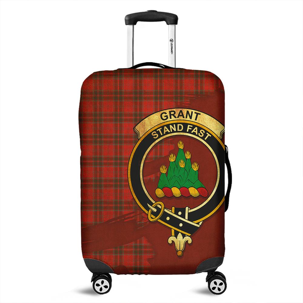 Grant Weathered Tartan Crest Luggage Cover Oldest Style