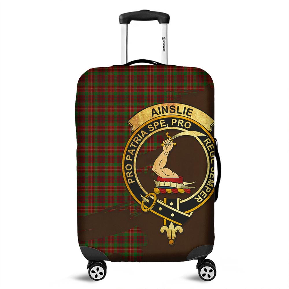 Ainslie Tartan Crest Luggage Cover Oldest Style