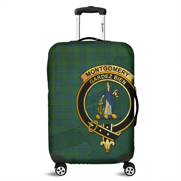 Montgomery Ancient Tartan Crest Luggage Cover Oldest Style